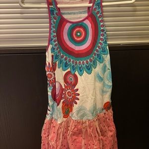 Desigual tank fun flowery dress